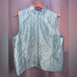 Weekends by Chico's Teal Vest in size 3